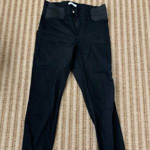 Good American Black Maternity Skinny Jeans